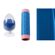 Polyester solution dye fabric